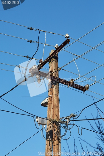 Image of Electric line post