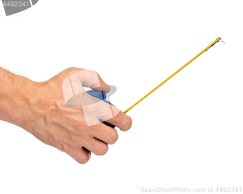 Image of Hand with tape measure