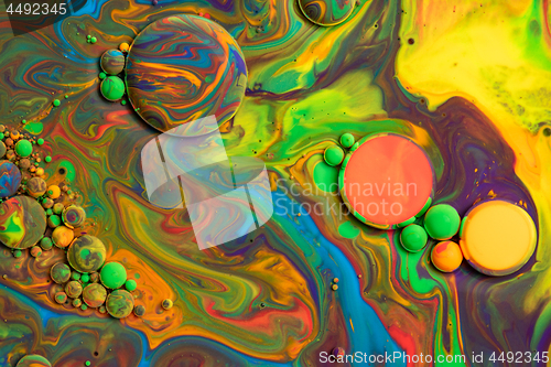 Image of Bright colorful paint