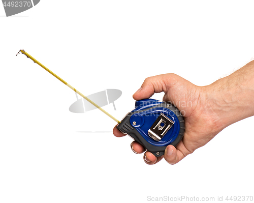 Image of Hand with tape measure