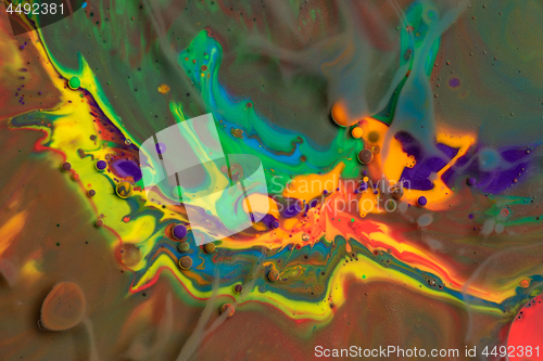 Image of Bright colorful paint