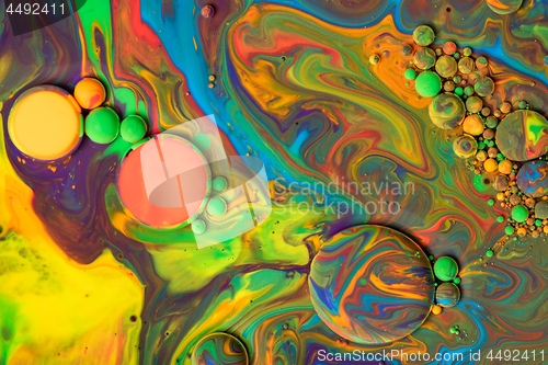 Image of Bright colorful paint