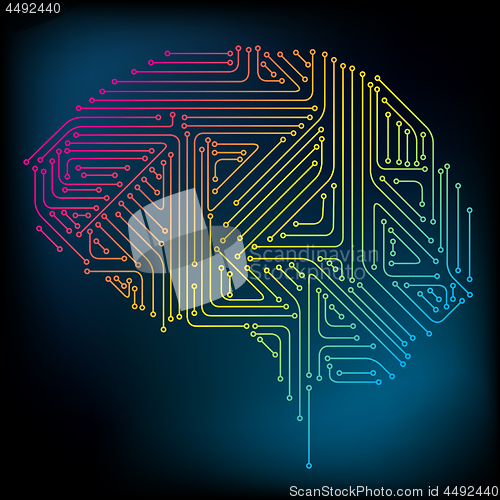 Image of Vector Brain Concept