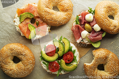 Image of Bagel sandwich healthy