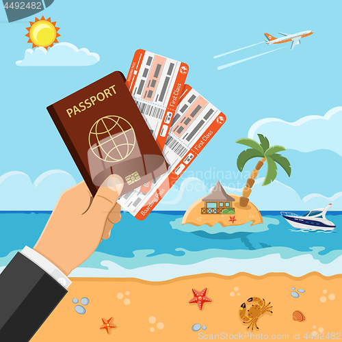 Image of Vacation Travel and Summer Concept