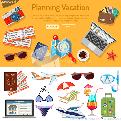 Image of Planning Vacation Infographics