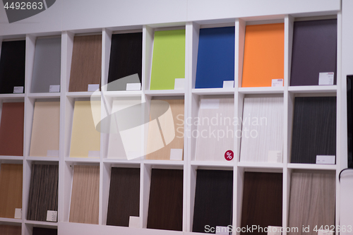 Image of samples of wooden furniture