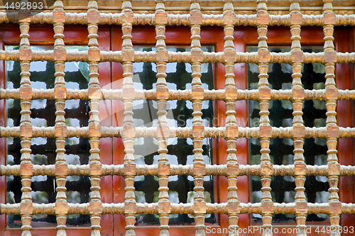 Image of Wooden window bars