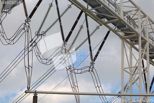 Image of Electric lines above