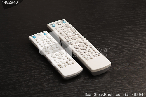 Image of Remote controls for tv and dvd