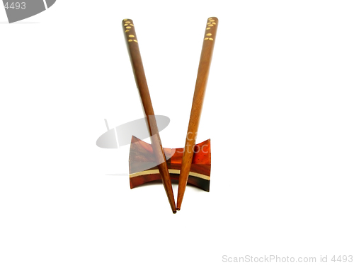 Image of  Chopsticks on a support
