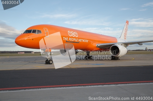 Image of Cargo airliner on the ground