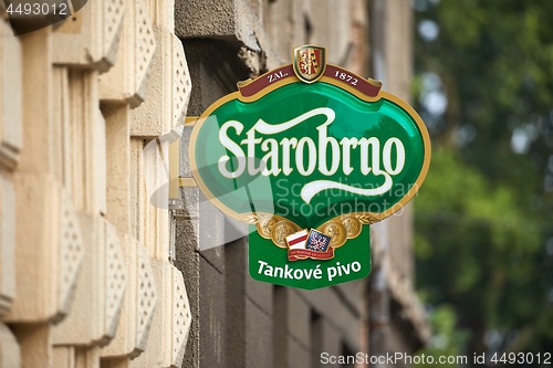 Image of Starobrno beer pub sign