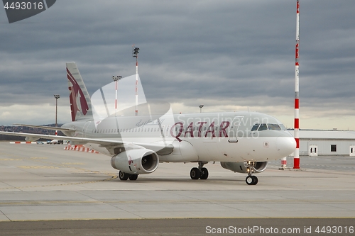 Image of Plane taxiing at airport