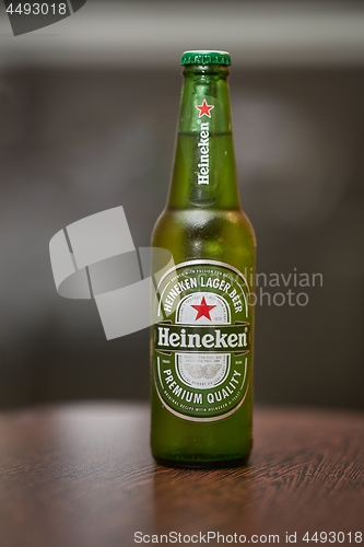 Image of Bottle of Heineken beer