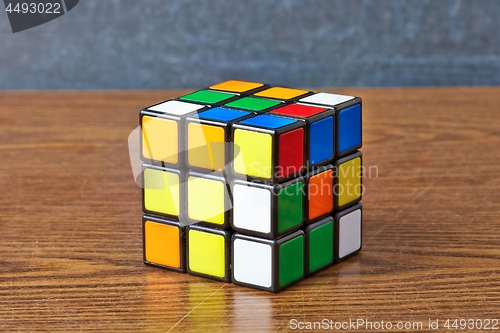 Image of Rubik\'s cube on white