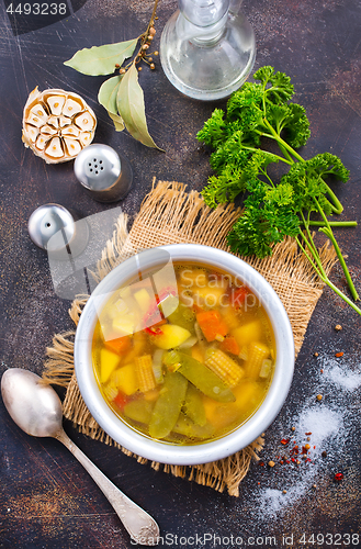 Image of vegetable soup