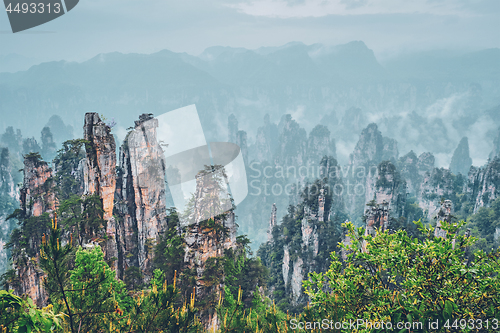 Image of Zhangjiajie mountains, China