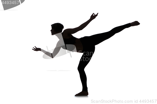 Image of Silhouette of woman dancer