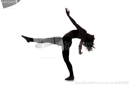 Image of Silhouette of woman dancer