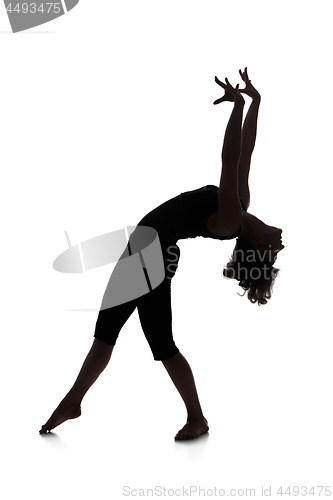 Image of Silhouette of woman dancer