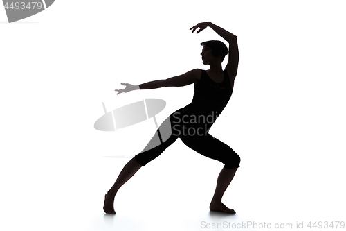 Image of Silhouette of woman dancer