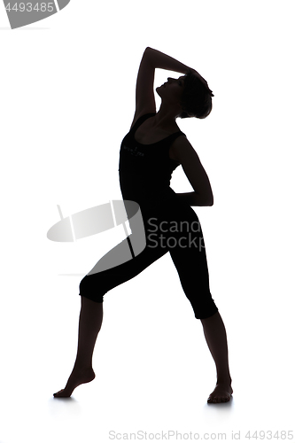 Image of Silhouette of woman dancer