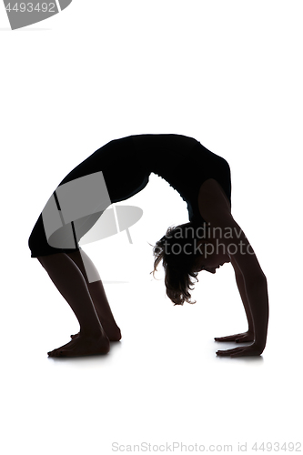 Image of Silhouette of woman dancer