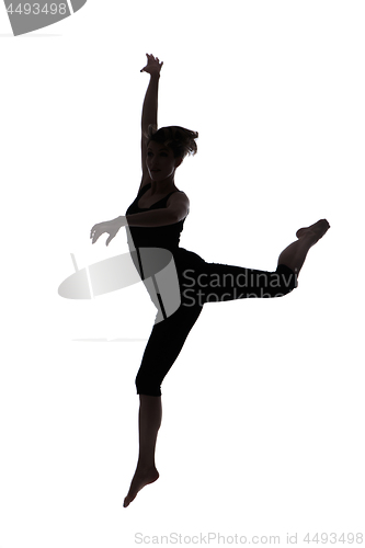 Image of Silhouette of woman dancer