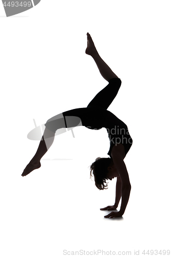 Image of Silhouette of woman dancer