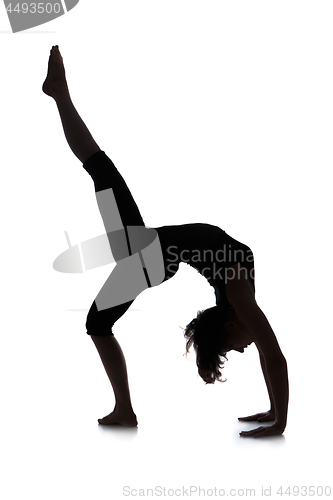 Image of Silhouette of woman dancer