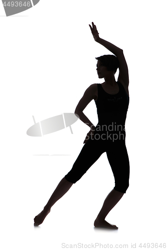 Image of Silhouette of woman dancer