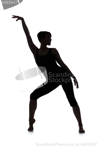 Image of Silhouette of woman dancer