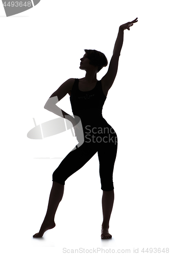 Image of Silhouette of woman dancer