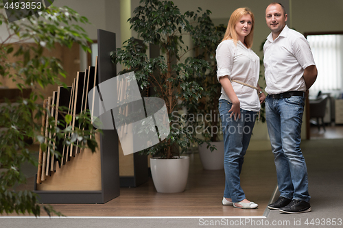 Image of designers in office at the wooden furniture manufacture