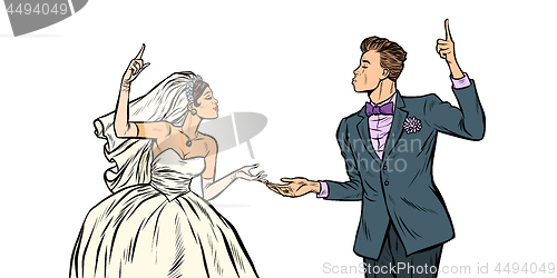 Image of bride and groom, wedding couple