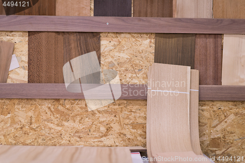 Image of samples of wooden furniture