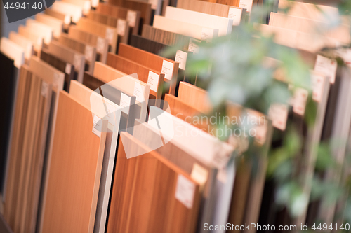 Image of samples of wooden furniture