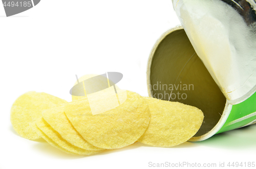 Image of Potatoe chips isolated