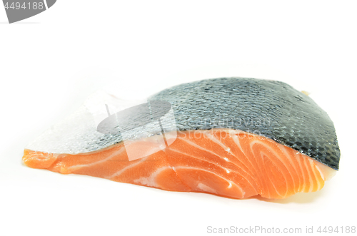 Image of Fresh salmon fillet isolated
