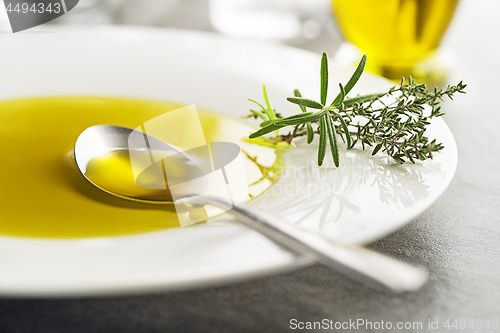 Image of Olive Oil with herbs
