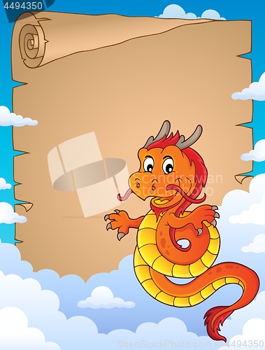 Image of Chinese dragon topic parchment 3