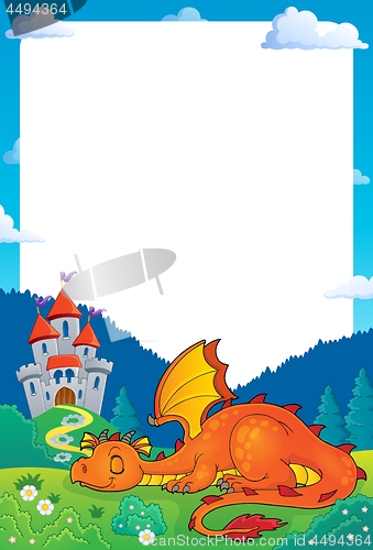 Image of Sleeping dragon theme frame 1