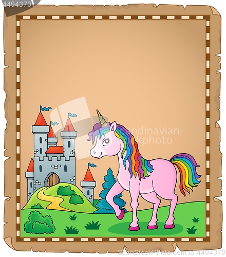 Image of Happy unicorn topic parchment 4