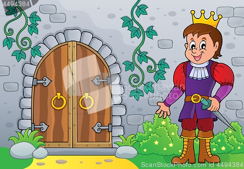 Image of Prince by old door theme image 1