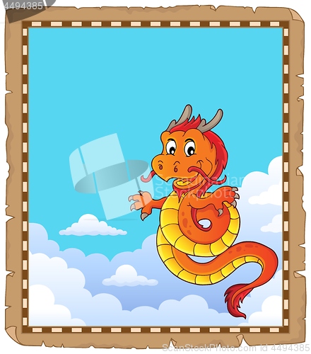 Image of Chinese dragon topic parchment 4