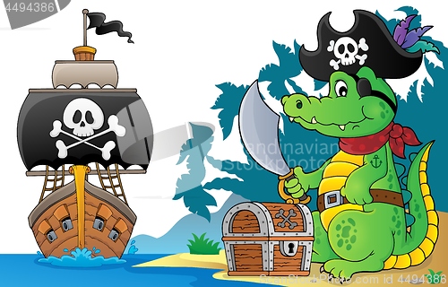 Image of Pirate crocodile theme 6