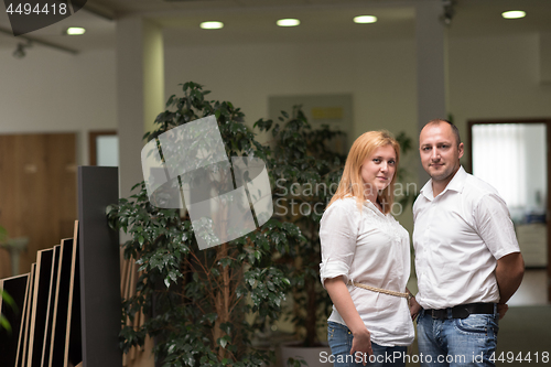 Image of designers in office at the wooden furniture manufacture