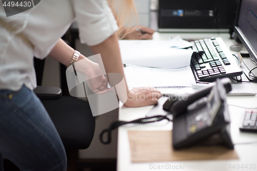 Image of designers in office at the wooden furniture manufacture