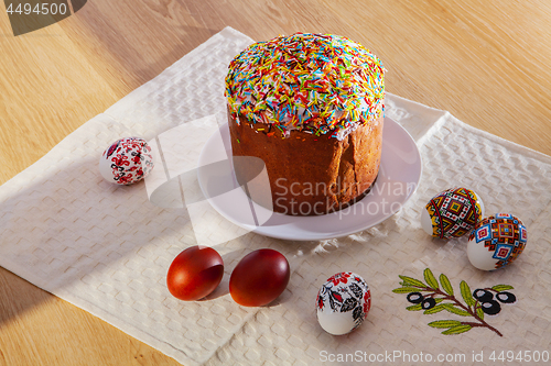 Image of Easter Eggs and egg bread